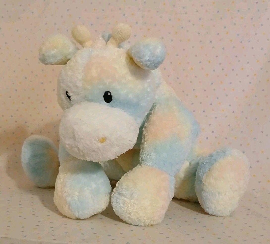 Gund Sprinkles Cow Pastel Blue Yellow Tie Dye Stuffed Animal Plush Toy 14" READ