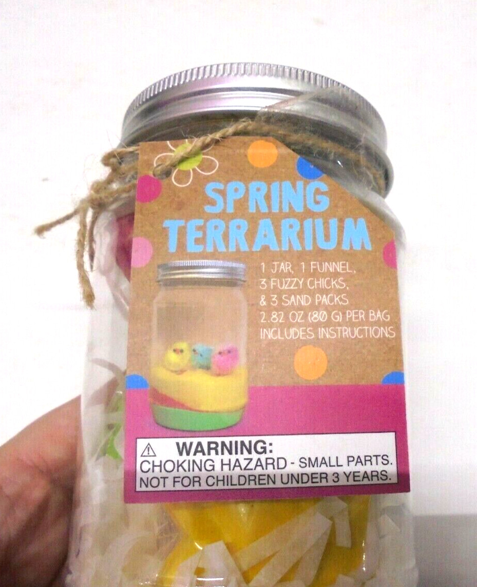 Spring Chick Easter Sand Art Kit NEW Crafts Jar