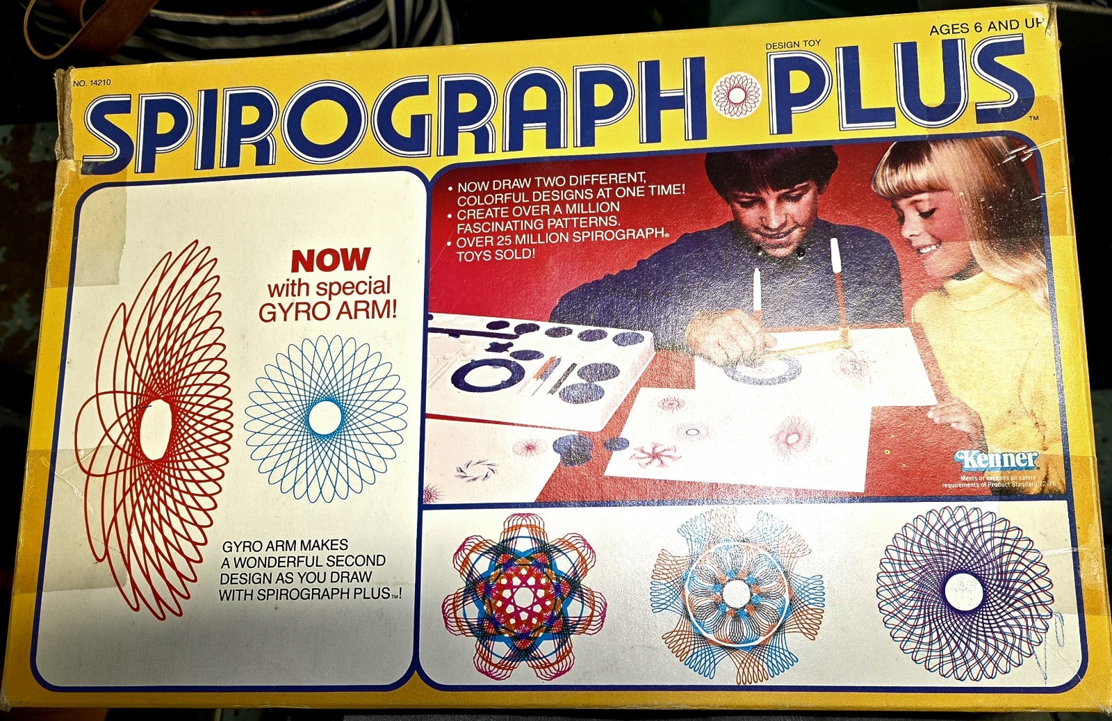 Vintage Spirograph Plus #14210  by Kenner 1982 Design Toy Incomplete