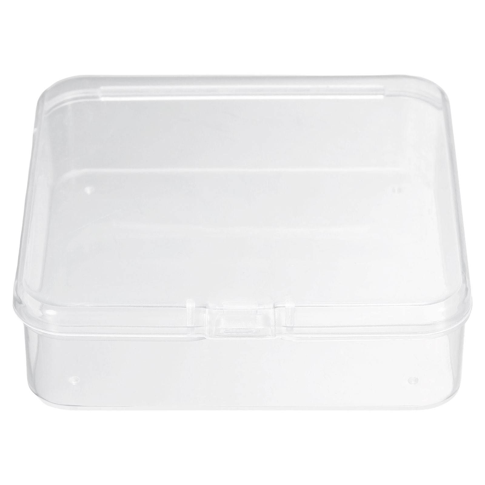 24pcs 3.35" x 3.35" x 0.98" Plastic Beads Storage Containers Box, Clear
