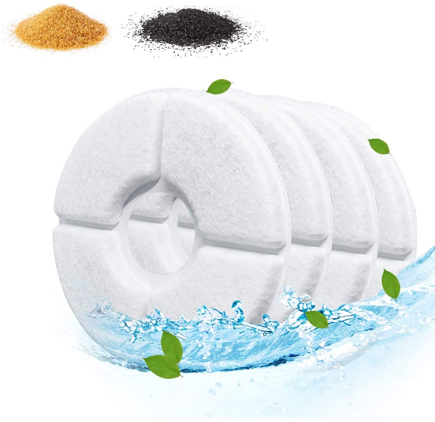 Cat Water Fountain Filters, Triple Filtration System,  8 Pack