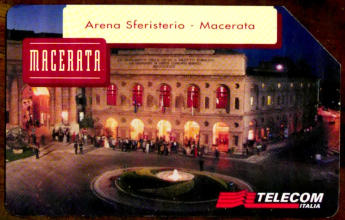 G 1403 C&C 3446 Used Phone Card Lines Of Italy Brands Sferisterio