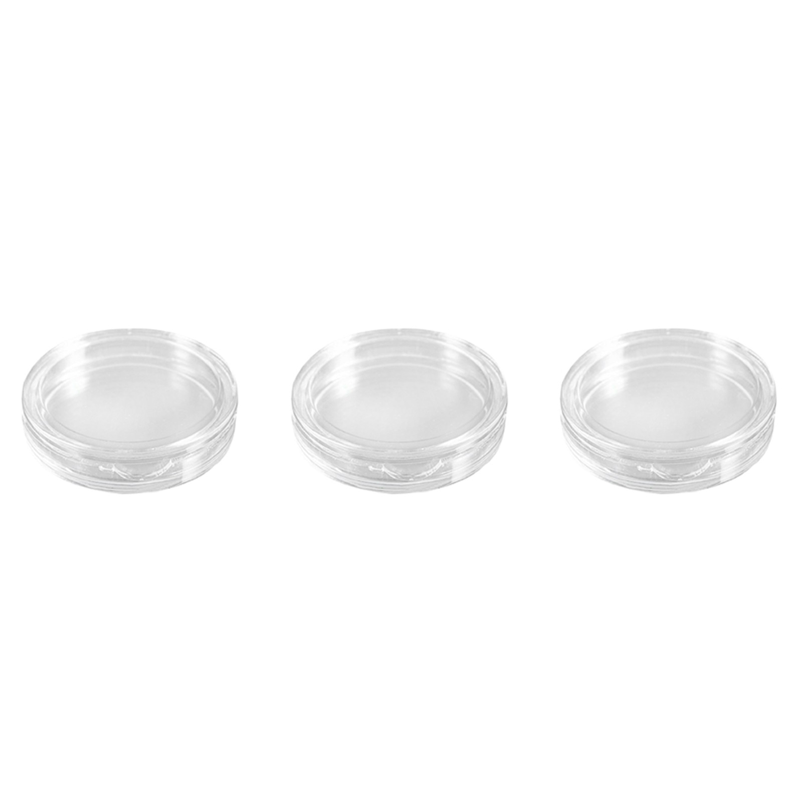 30 Pcs Transparent Small Plastic Coin Box 23mm H8O76099