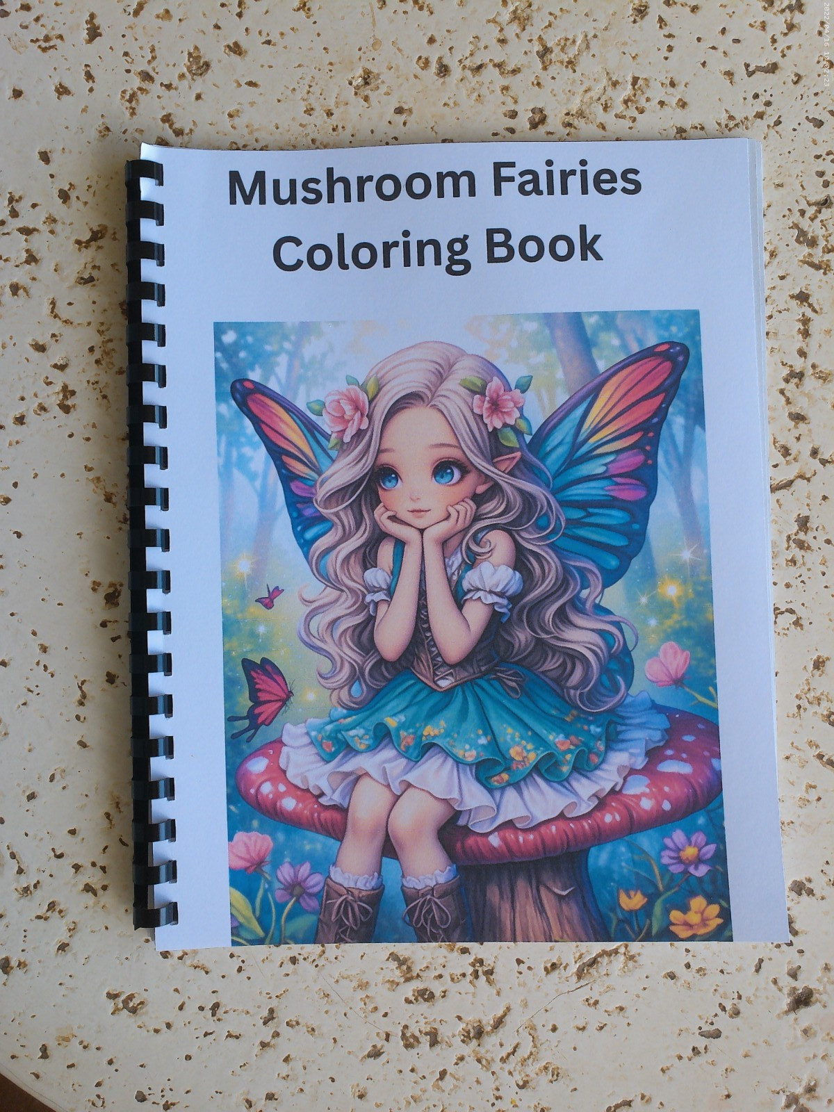 Mushroom Fairies Coloring bookf for adults and kids