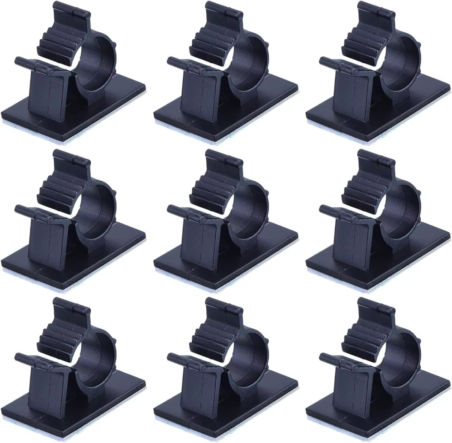 5/10PCS Adjustable Self-Adhesive Cable Organizer Clips Wire Ties Mounts Clamp Cl
