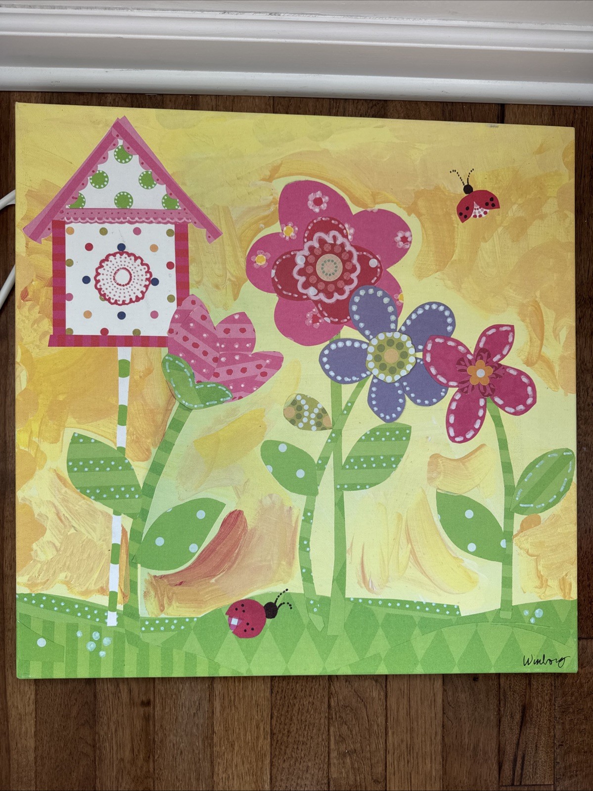 Art Canvas-Sunshine Yellow Flower-Oopsy Daisy Too-Winborg Sisters-21"x21”