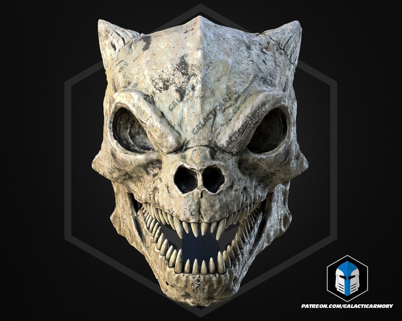3d printed Trandoshans Skull head skull -  Replica Cosplay 1/1