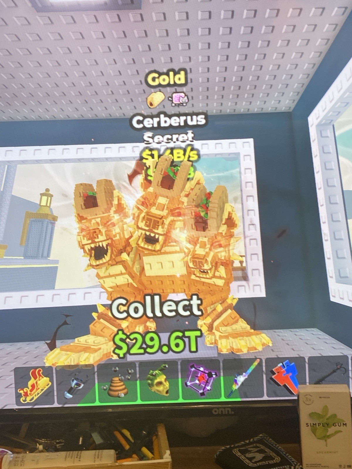 Roblox Gold Cerberus Secret Virtual Game Item