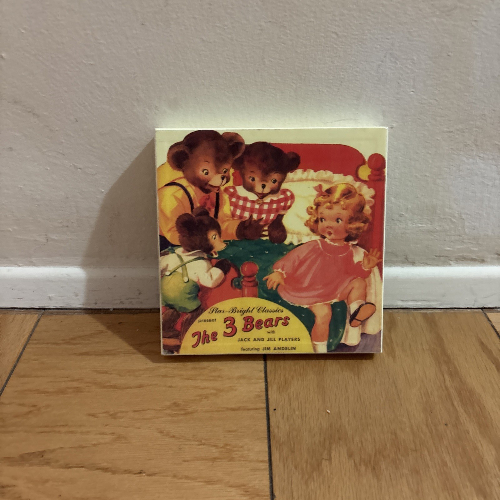 VINTAGE STAR BRIGHT CLASSICS THE 3 BEARS CANVAS WALL HANGING  CLASSIC ART