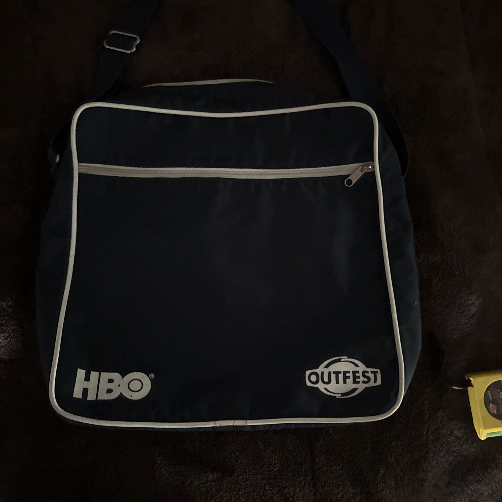 Vintage Airlines Style Blue Shoulder Carry-On Bag Travel Tote zipper”OUTFEST/HBO