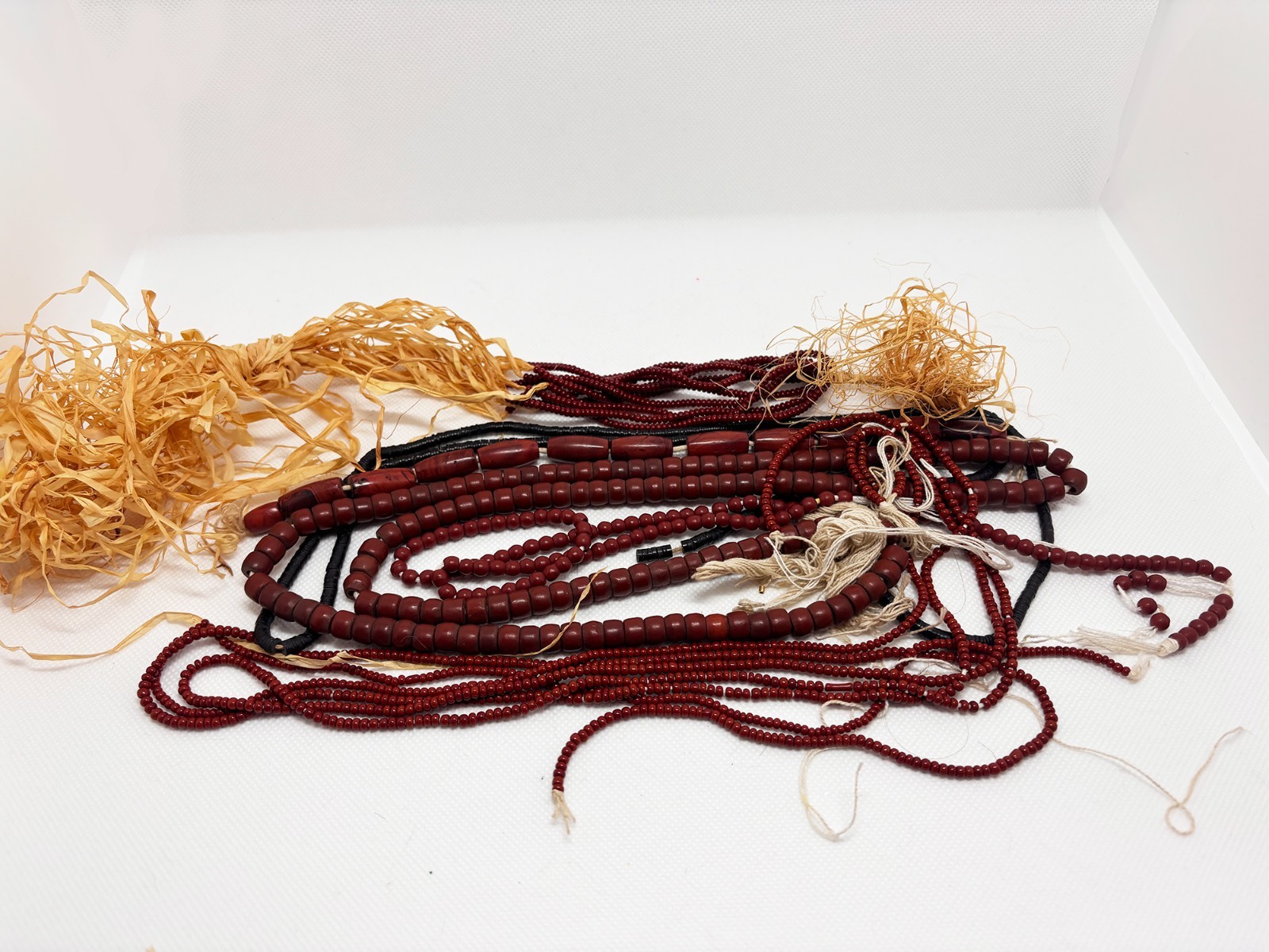 Brown African Trade Bead Lot