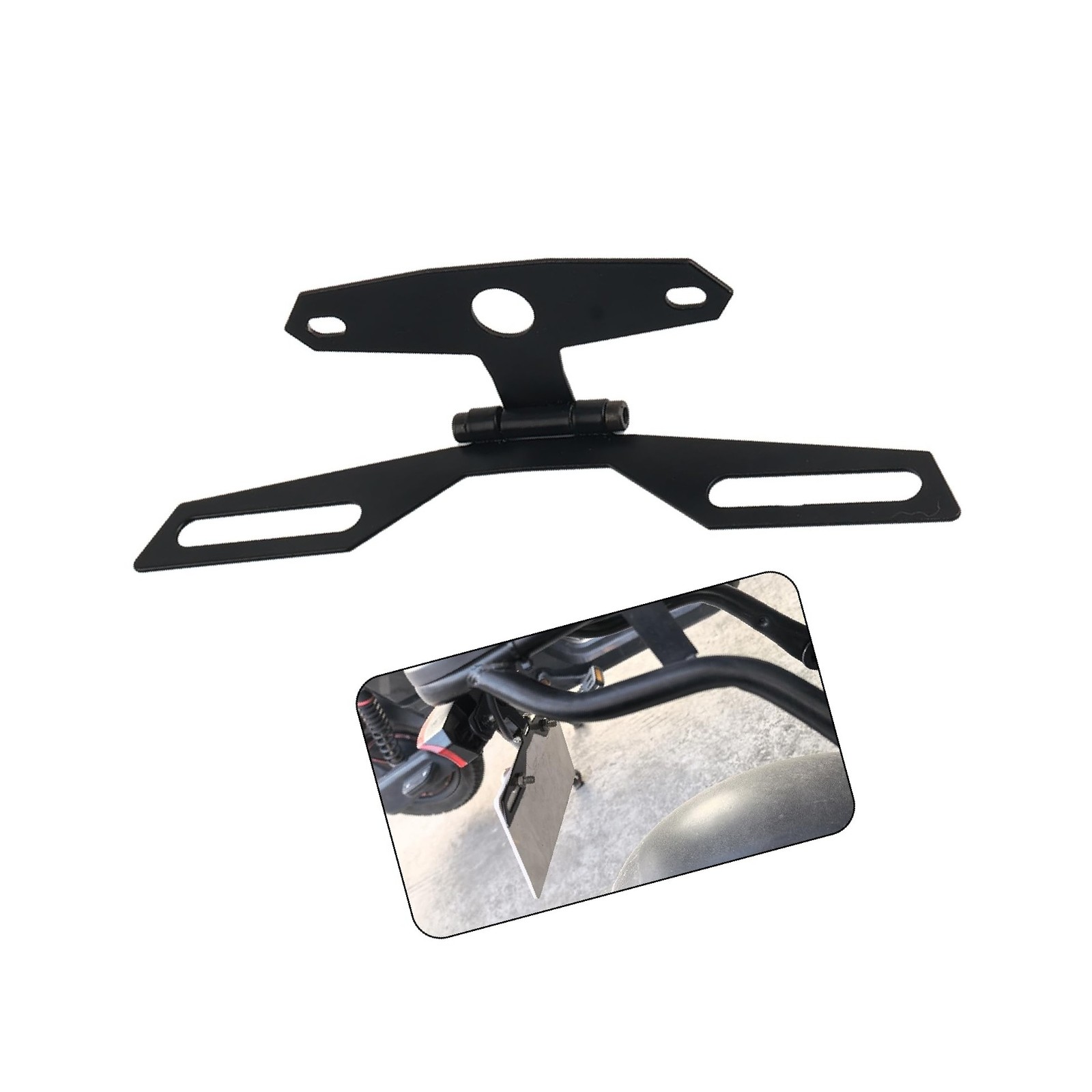 Motorcycle License Plate Bracket,Adjustable Butterfly Motorcycle License Plat...