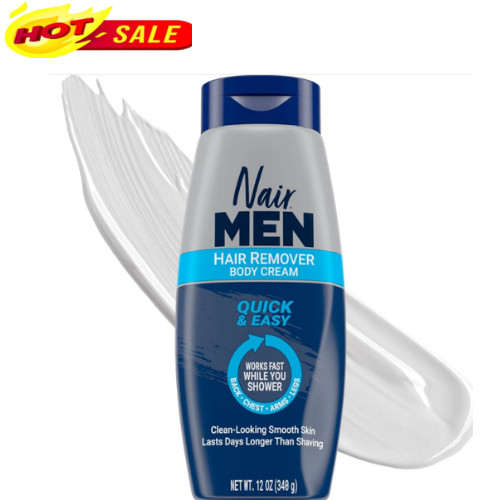 Nair Men Hair Remover Body Cream, Quick and Easy Body Hair Removal Cream for Men
