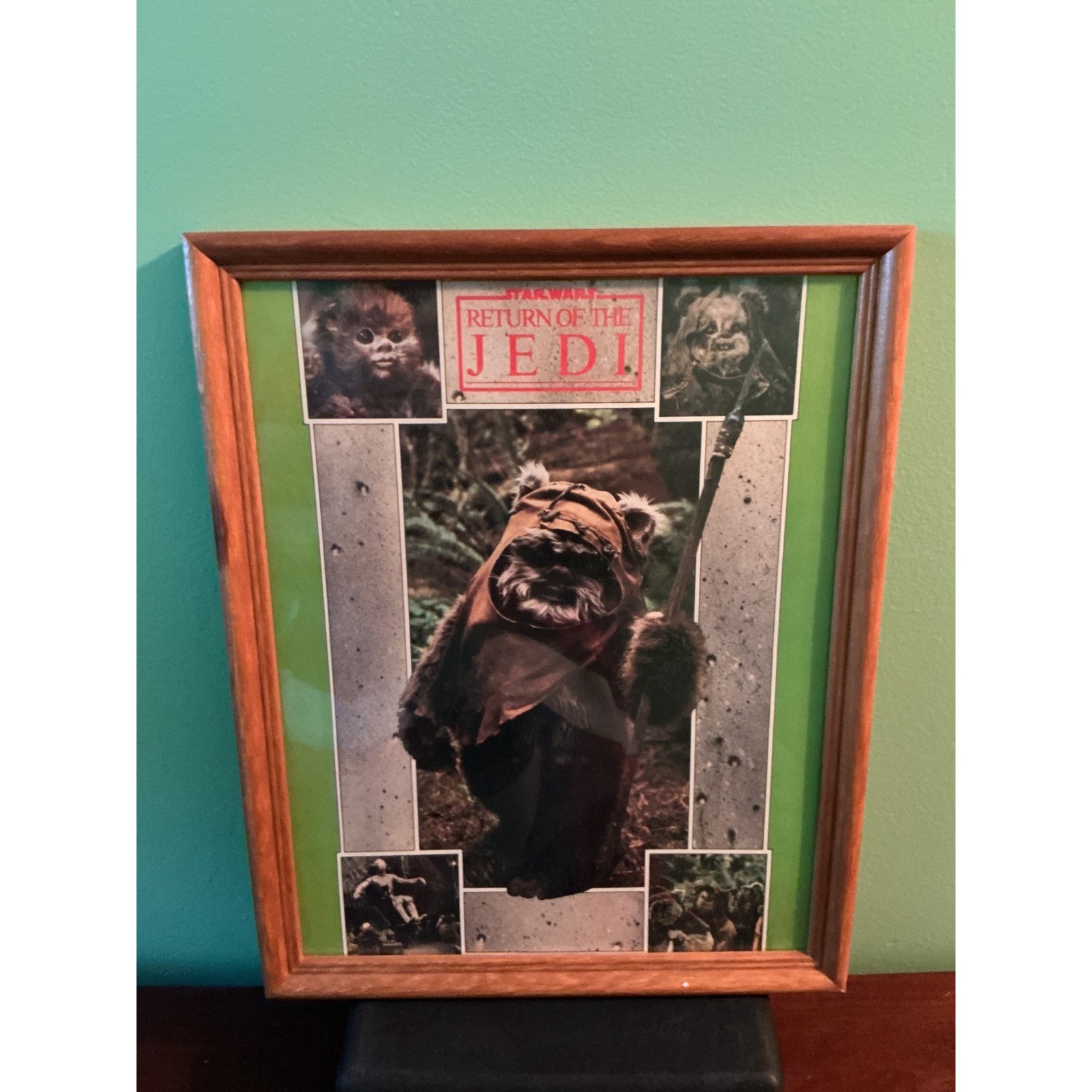 Star Wars Return of the Jedi Framed Vintage Movie Poster Art Ewok