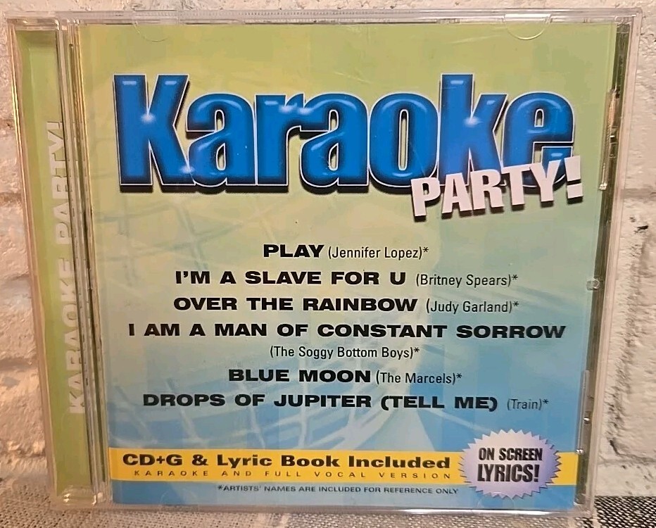 Karaoke Party! 🎤  (CD+G, 2002) On Screen Lyrics! Book Included 