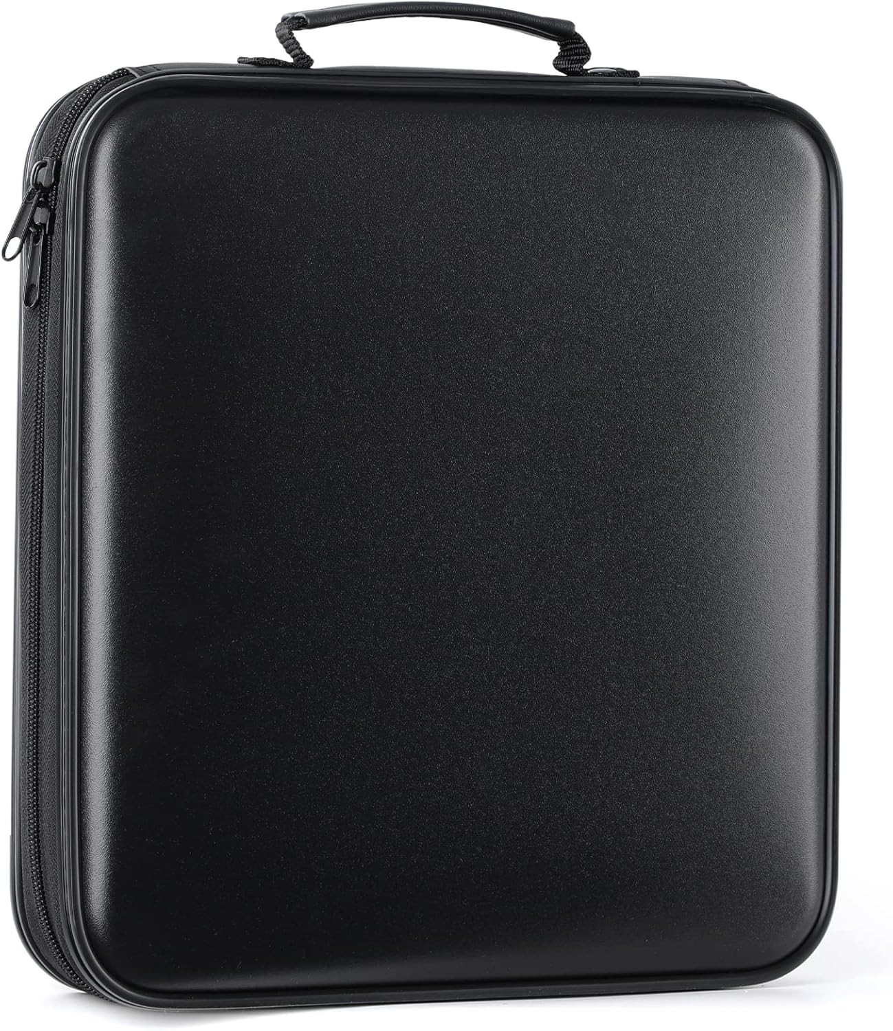DVD Storage CD Case Holder: 160 Capacity Sleeves Black Disc Cases 