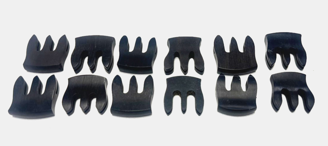 Lot of 12 Ebony Violin Practice Mutes – 4/4 Full Size