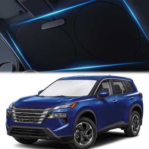  Car Windshield Sunshade | Innovative No-Light-Pass MEDIUM - (59" x 31")