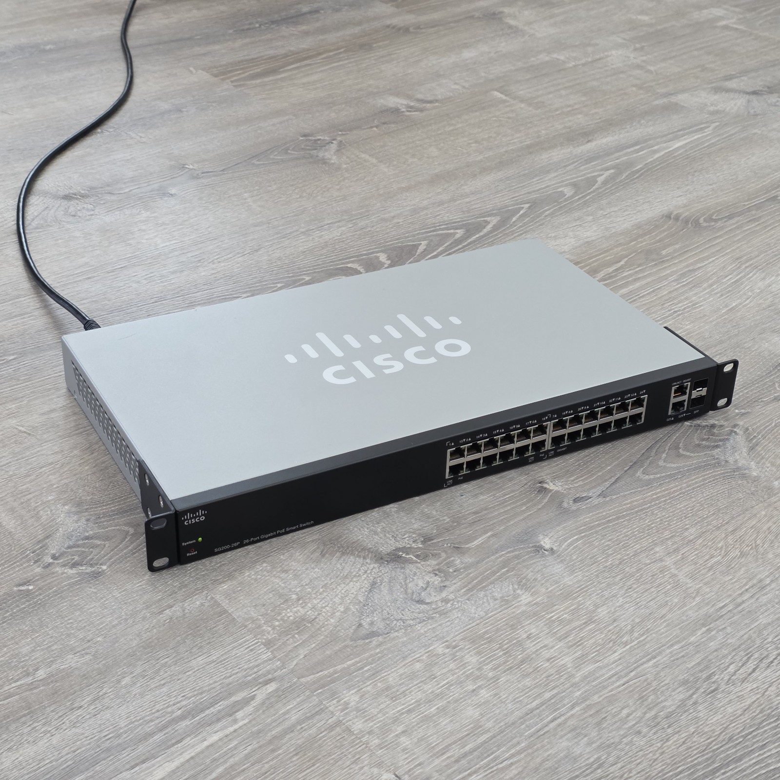 Cisco SG200-26P 26-Port Gigabit PoE Smart Switch | 100W PoE | Reset & Verified
