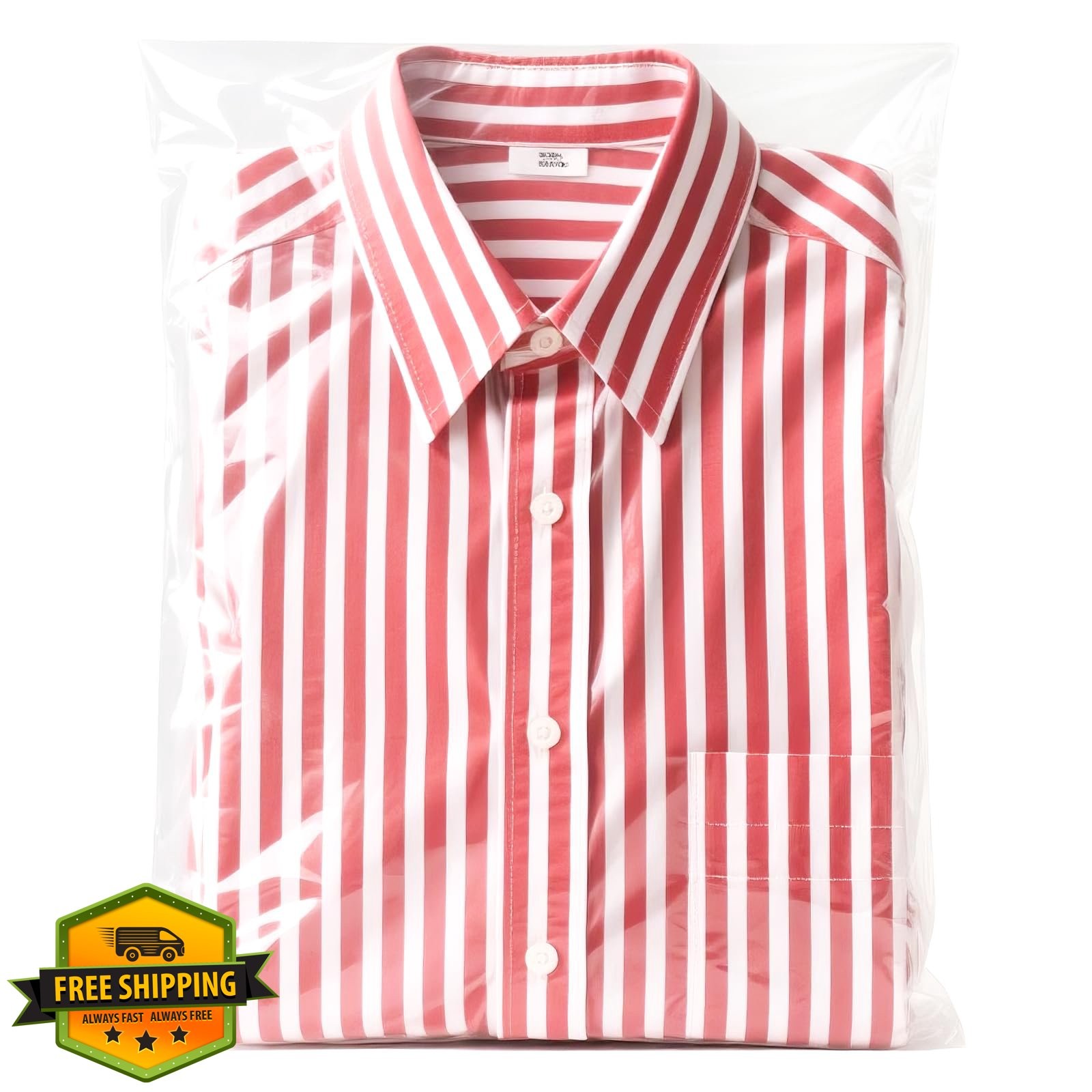 75 Pcs Clear Cellophane Bags, 12x16 Inch Resealable Poly Shirt Bags