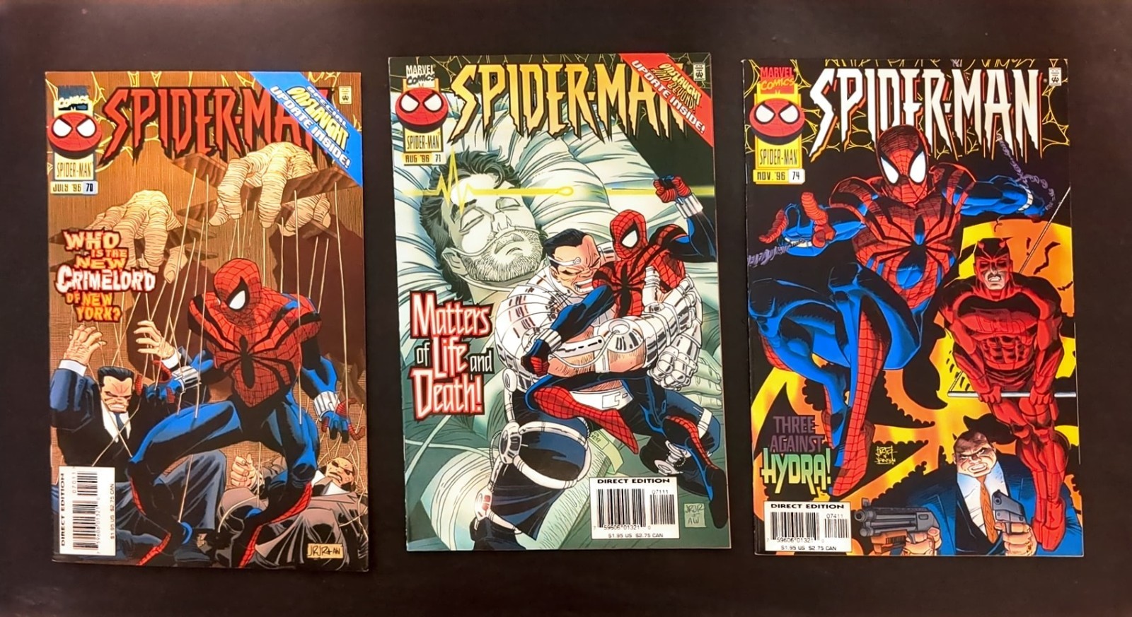 Spider-Man Comic Book Lot - Hammerhead, Hydra, Daredevil - Marvel Comics