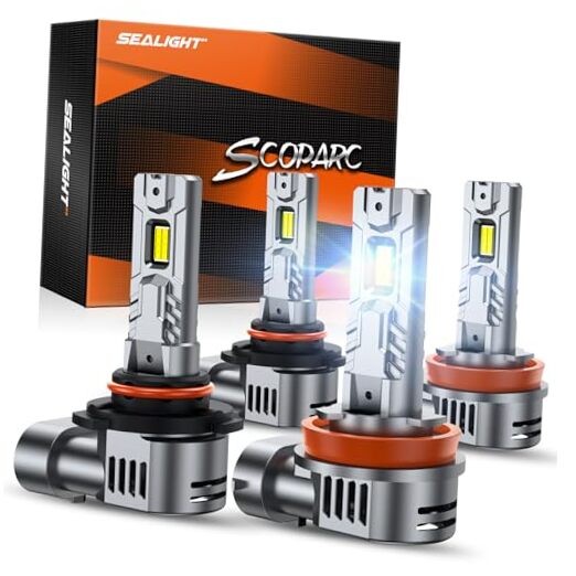  9005/HB3 H11/H8/H9 Fog Bulb 8x Brightness 80000LM S2S Series 9005 H11