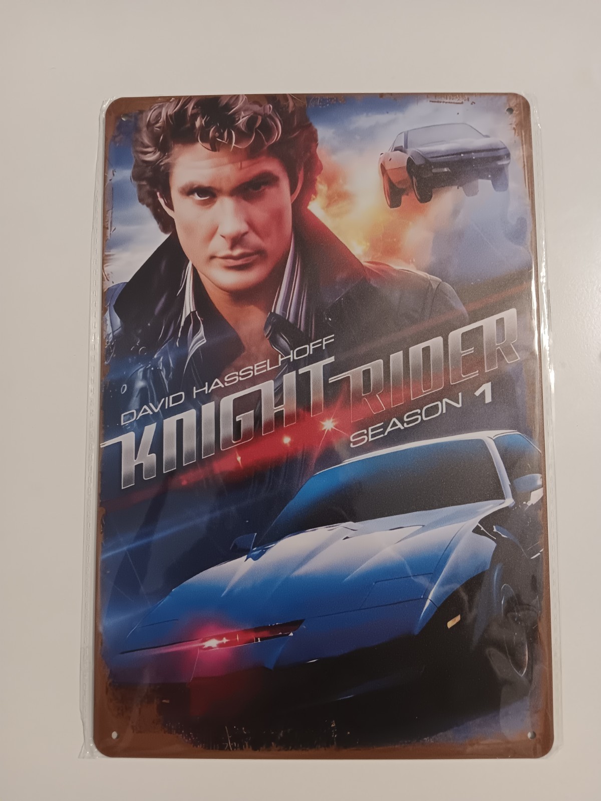 Knight Rider Season 1 Metal Poster Vintage Style Tin Sign 7.87"×11.8"