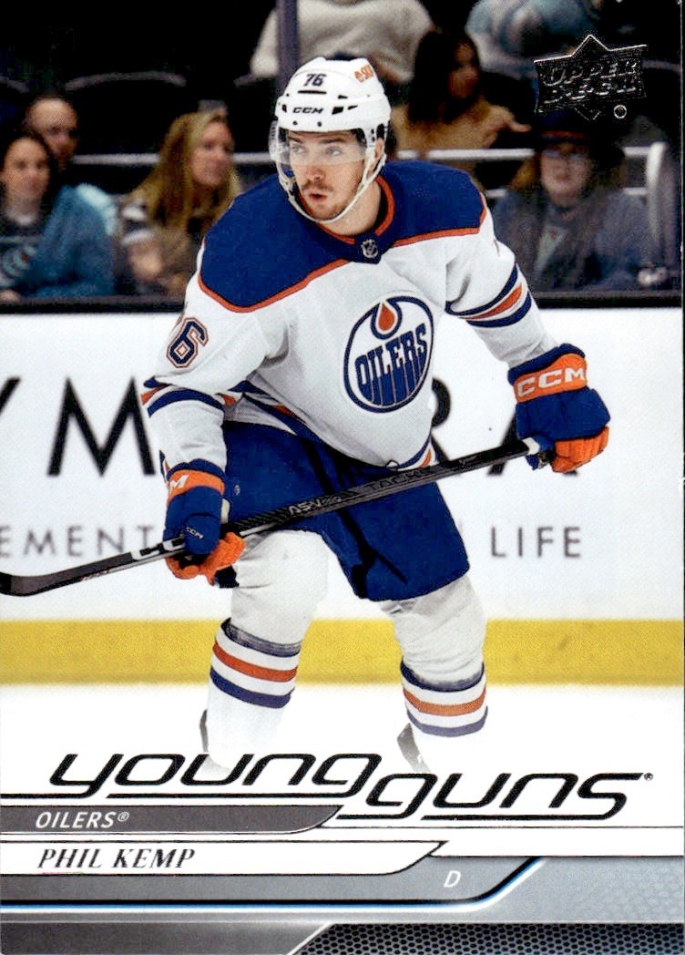 2024-25 Upper Deck #471 Phil Kemp Rookie Young Guns RC Edmonton Oilers