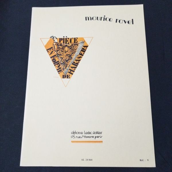 Sheet music, violin and piano, small works in Ravel Habanera format, Leduc, YNC9