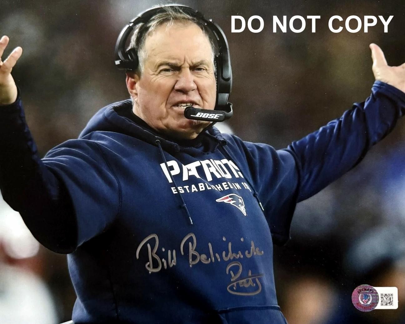 Bill Belichick NEW ENGLAND PATRIOTS Signed Autographed REPRINT 8x10 Photo RP 3