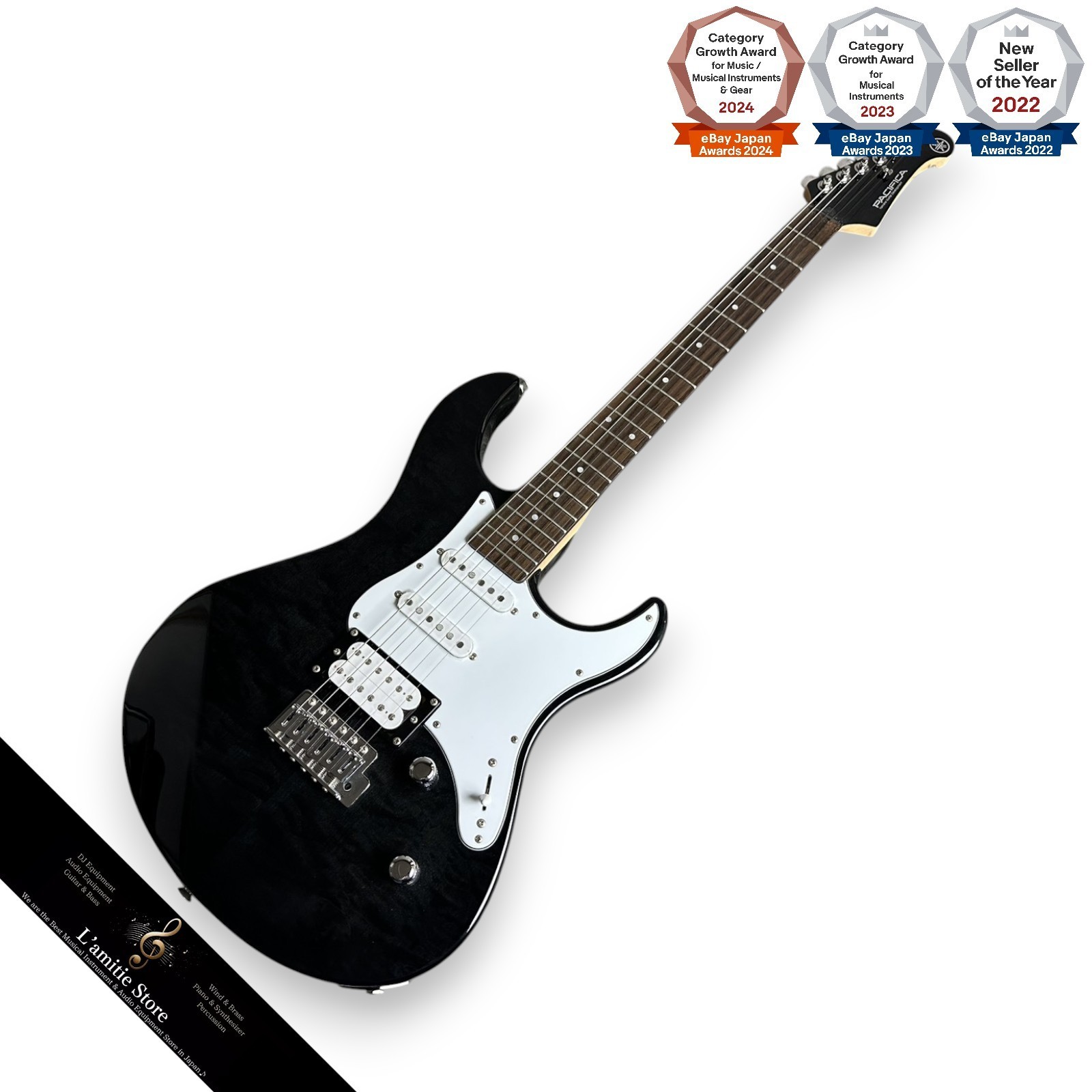 YAMAHA Pacifica 212VQM TBL Electric Guitar Neck Tiger Heather HighQuality