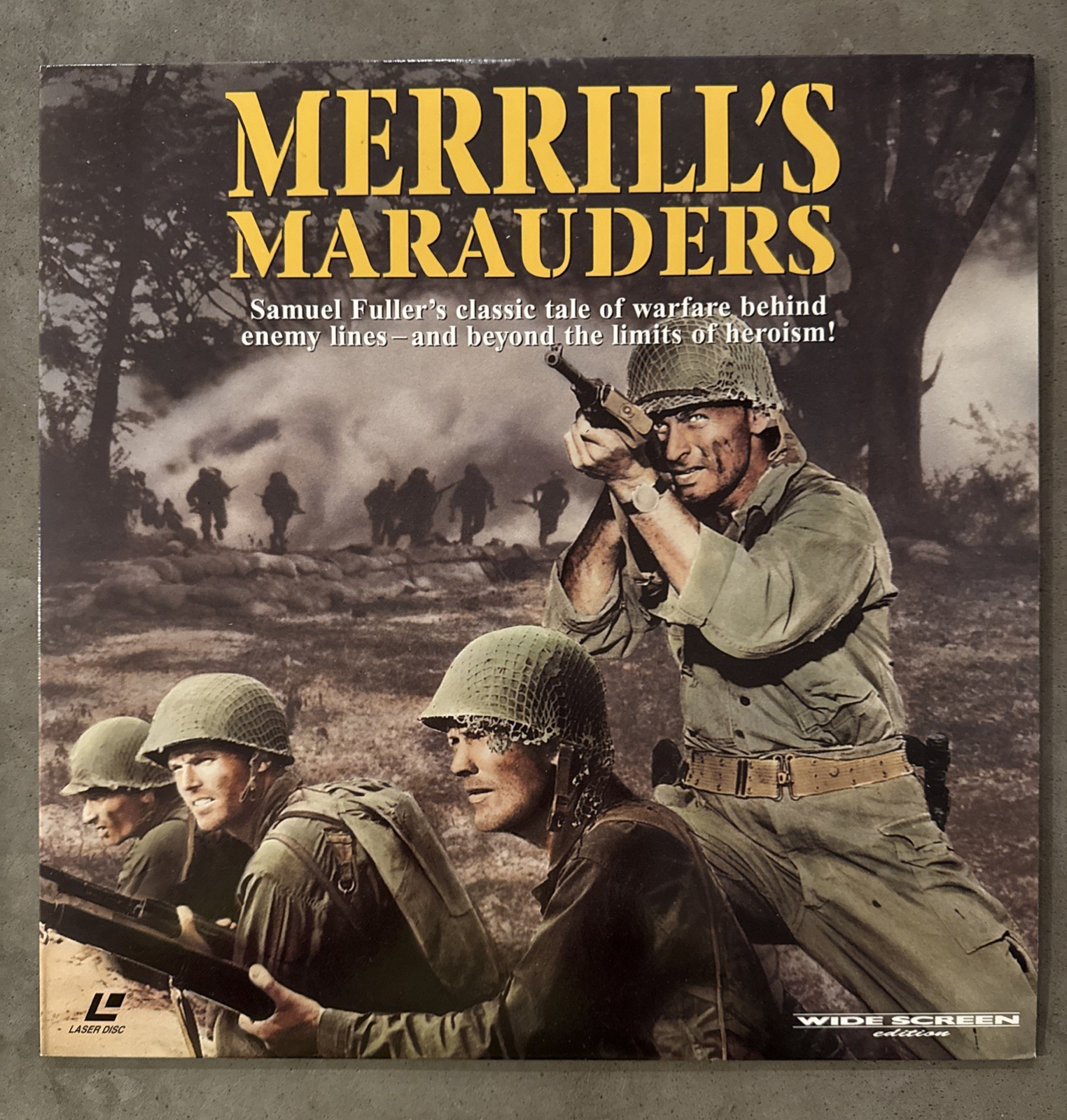 "Merrill's Marauders" Widescreen Laserdisc LD - Jeff Chandler