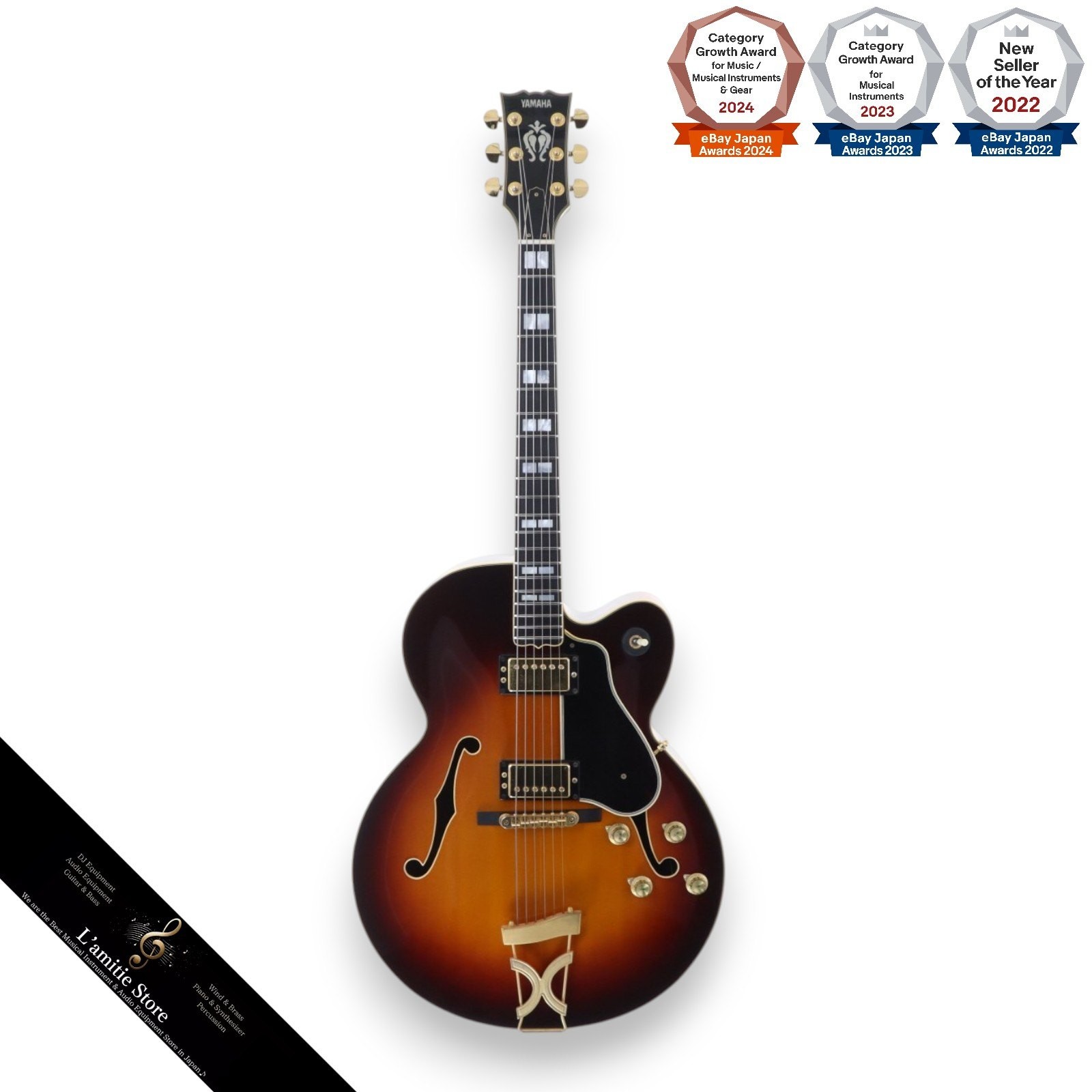 YAMAHA AE1500 Antique Stain Full Acoustic Guitar Jazz Blues Warm Sound