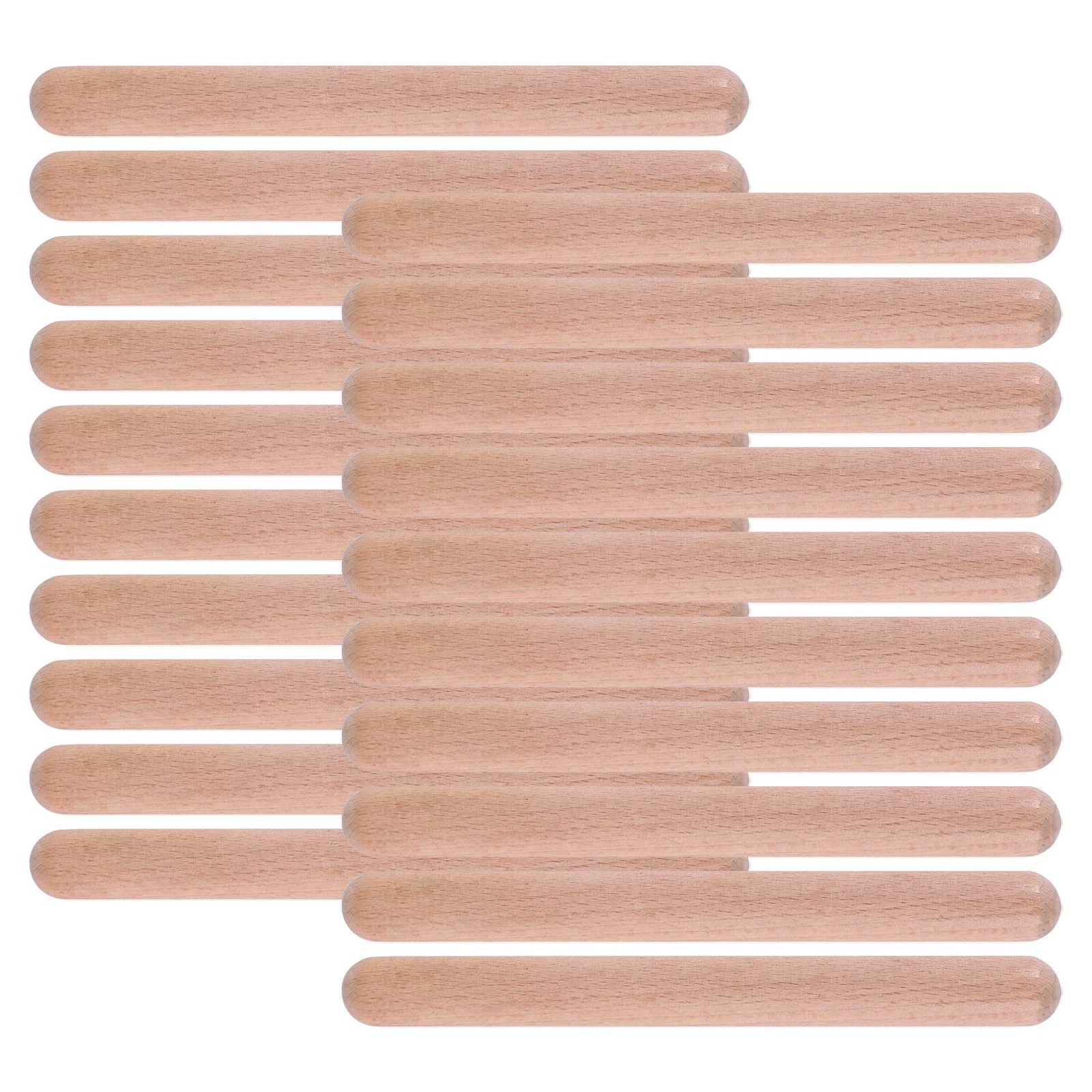 20Pieces 8 Inch Kids Rhythm Sticks Music Lummi Sticks Classical Wood Claves6336