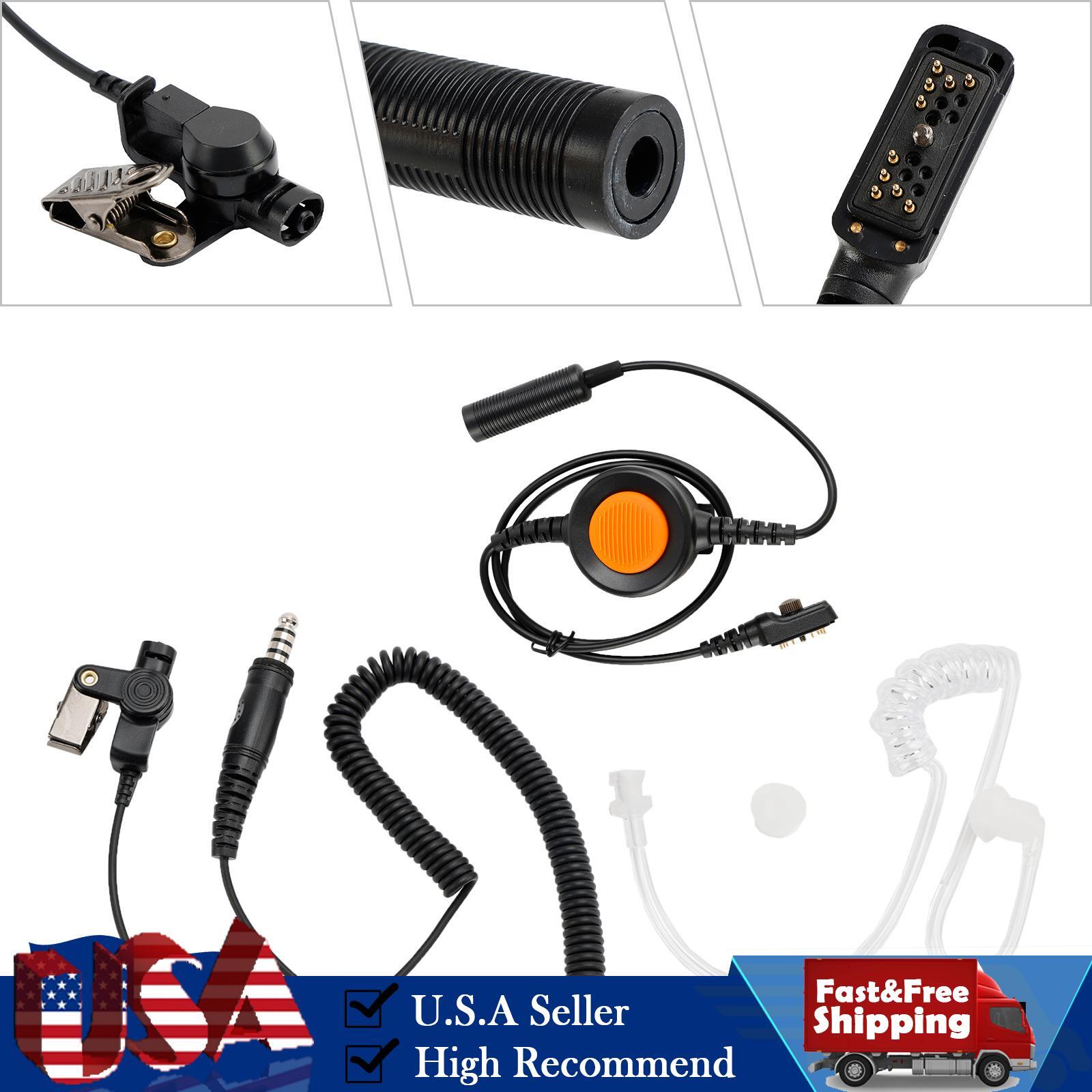 7.1-A3 Single Transparent Air Tube Headset Fit Hytera PD780/700/788/782 PT580H