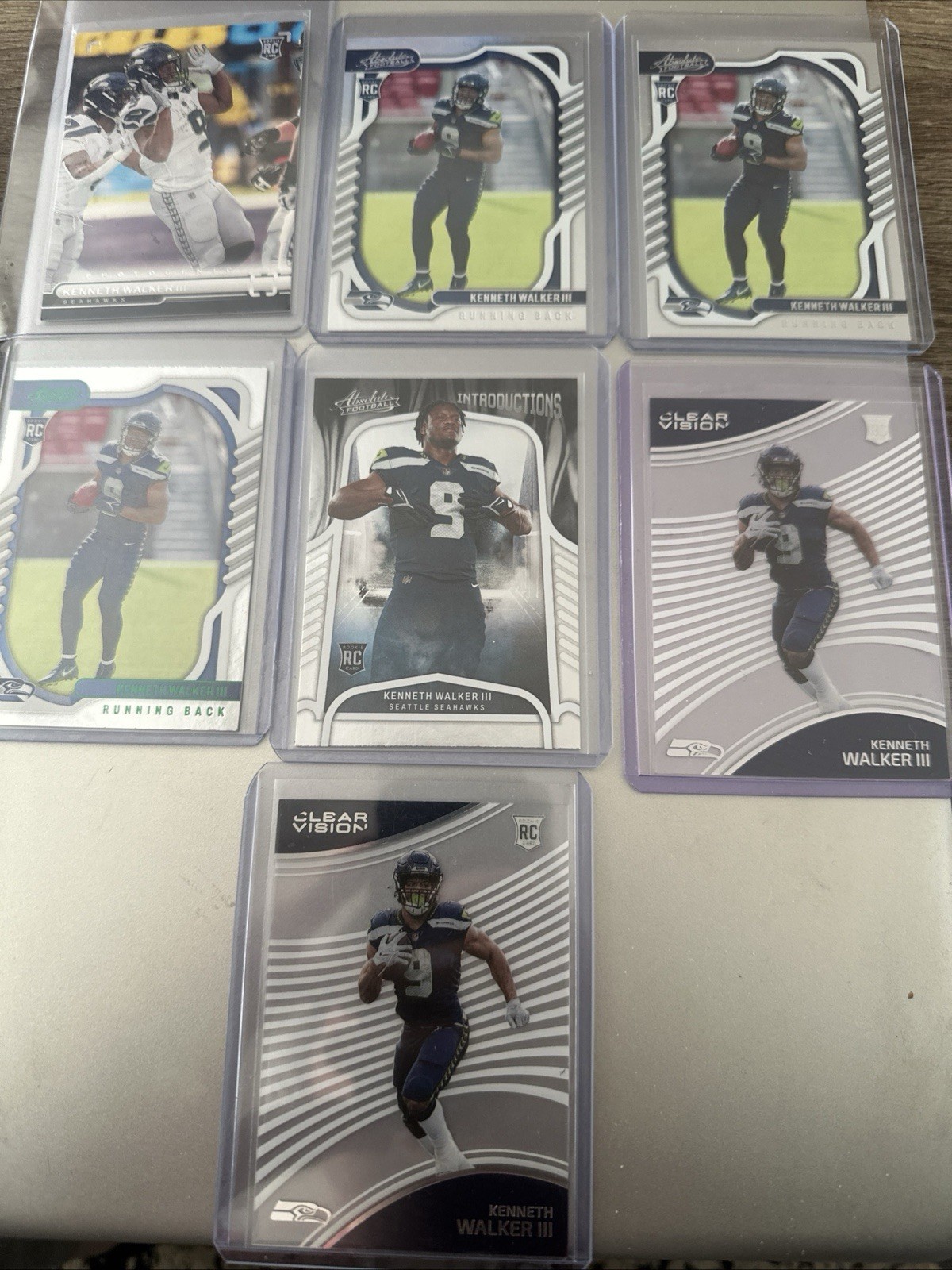 Kenneth Walker Rookie 7 Card Lot Super Bowl MVP Running Back (RC)