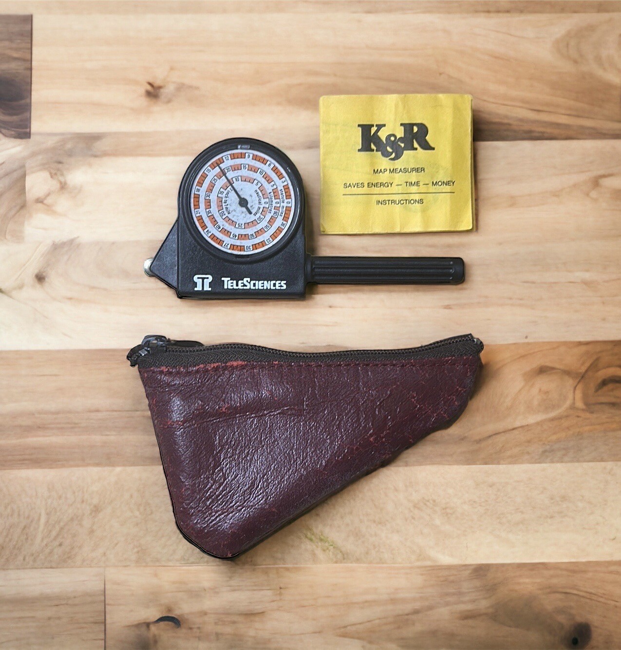 Vintage K&R TeleSciences Opsimeter Map Measurer Tool Saves Energy-Time-Money