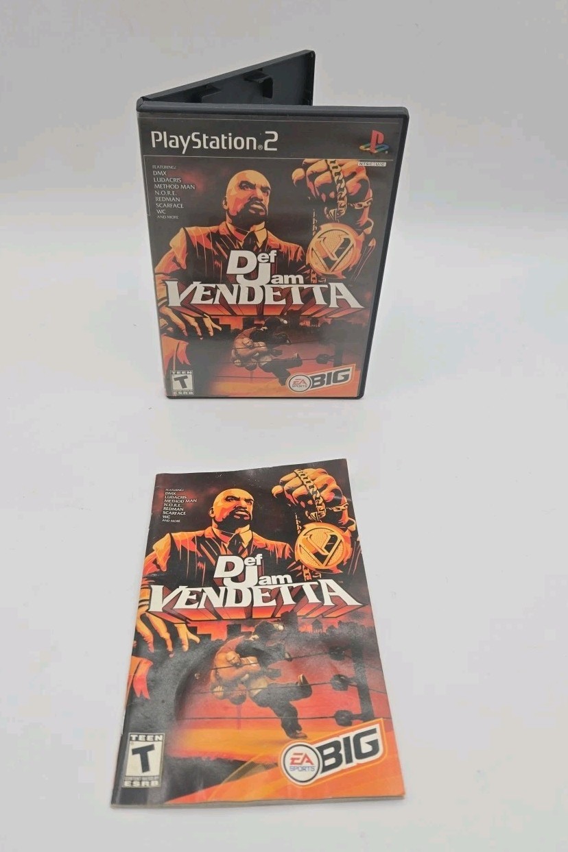 Def Jam Vendetta PS2 Case and Manual ONLY