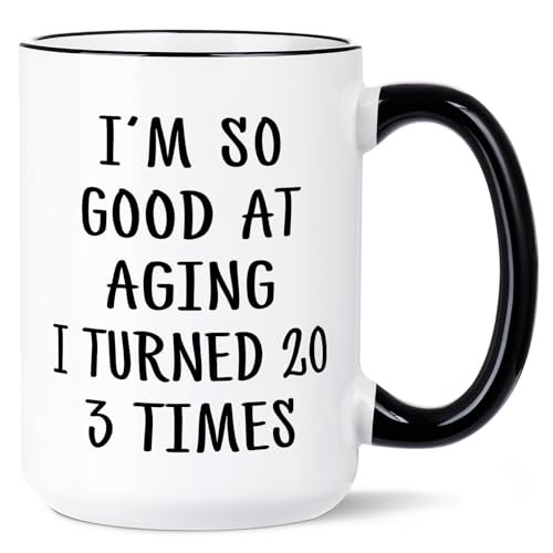  60th Birthday Gifts for Women Men Mug, Funny Gift Ideas for 60th 15 Ounces