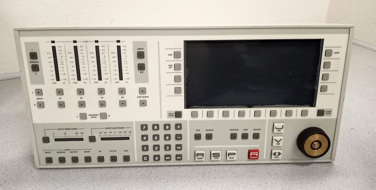 Ampex VPR-300 Video Production D-2 Jog Wheel Controller Recorder