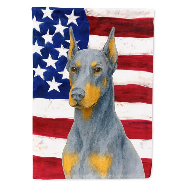 Carolines Treasures WDK6078CHF 40 x 28 in. Blue Doberman Pinscher American Fl...