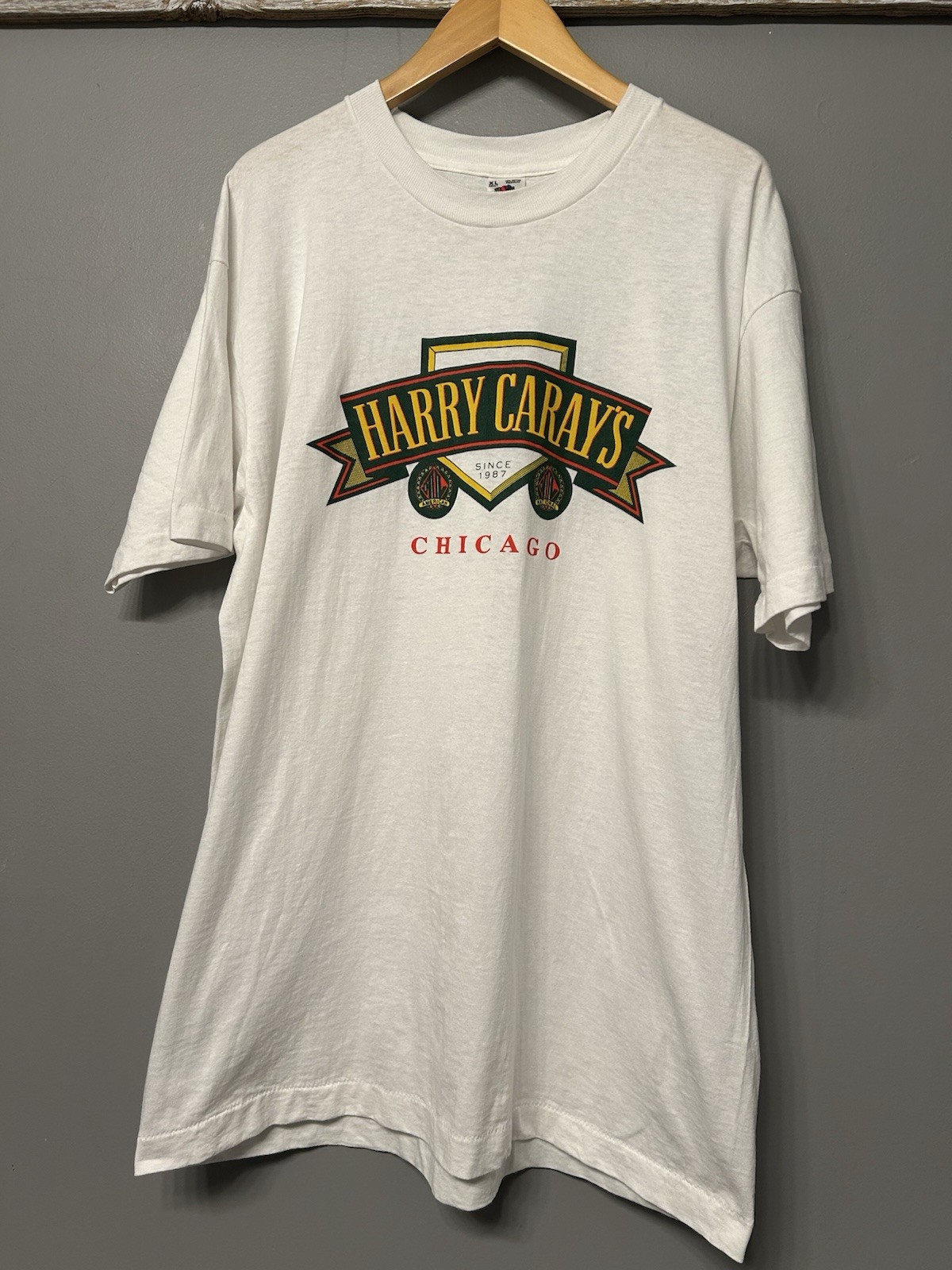 Vintage 90s Harry Caray's Chicago Cubs T Shirt  XL  Single Stitch USA