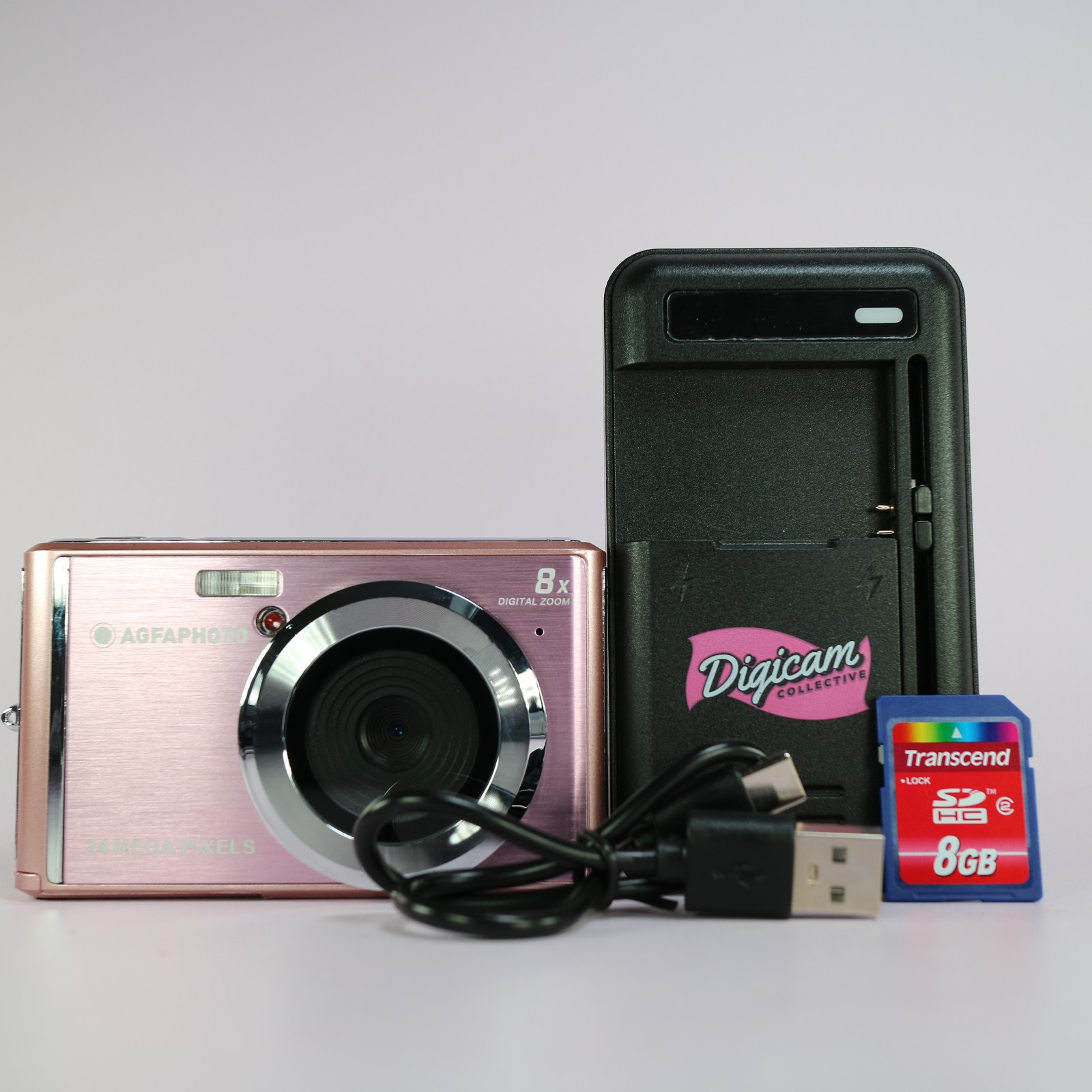 AgfaPhoto Digital Camera DC-5500 24.0MP Pink Tested