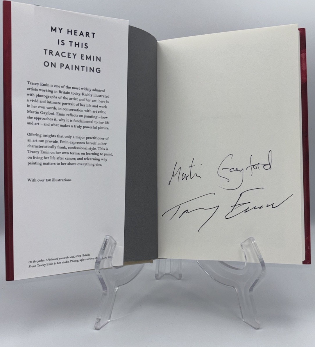 TRACEY EMIN SIGNED AUTOGRAPHED MY HEART IS THIS HC BOOK 1ST ED MARTIN GAYFORD #3