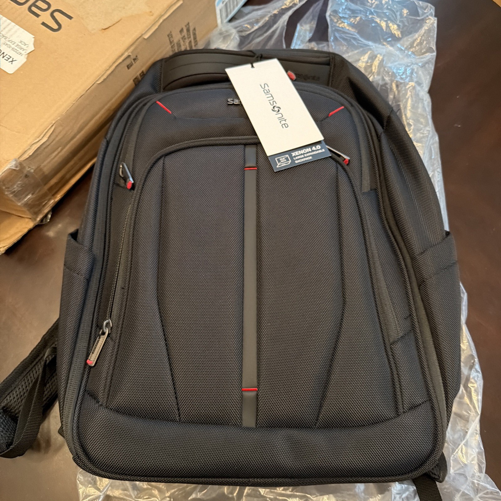 Samsonite Xenon 4.0 Large Expandable Backpack BLACK New With Tags