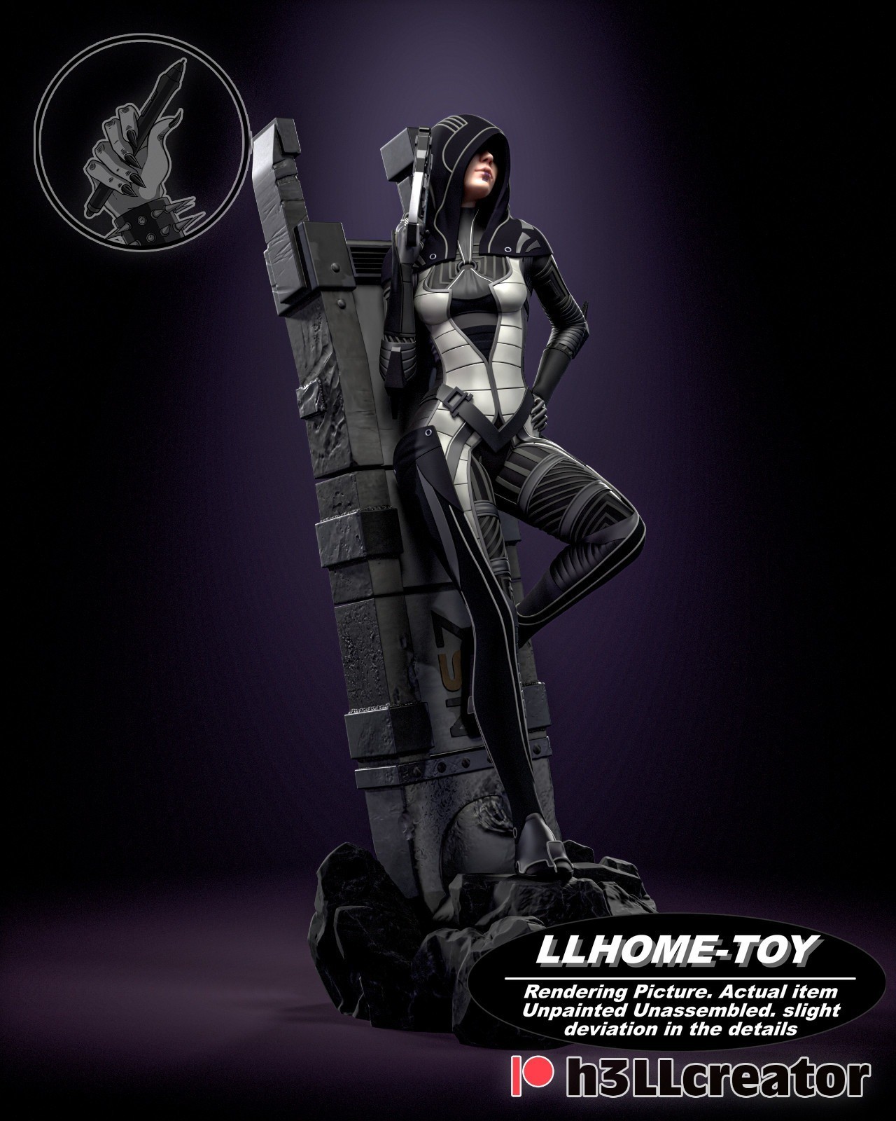 1/6 Kasumi Goto Resin 3D Print Model Unpainted Garage Kit Statue Figure