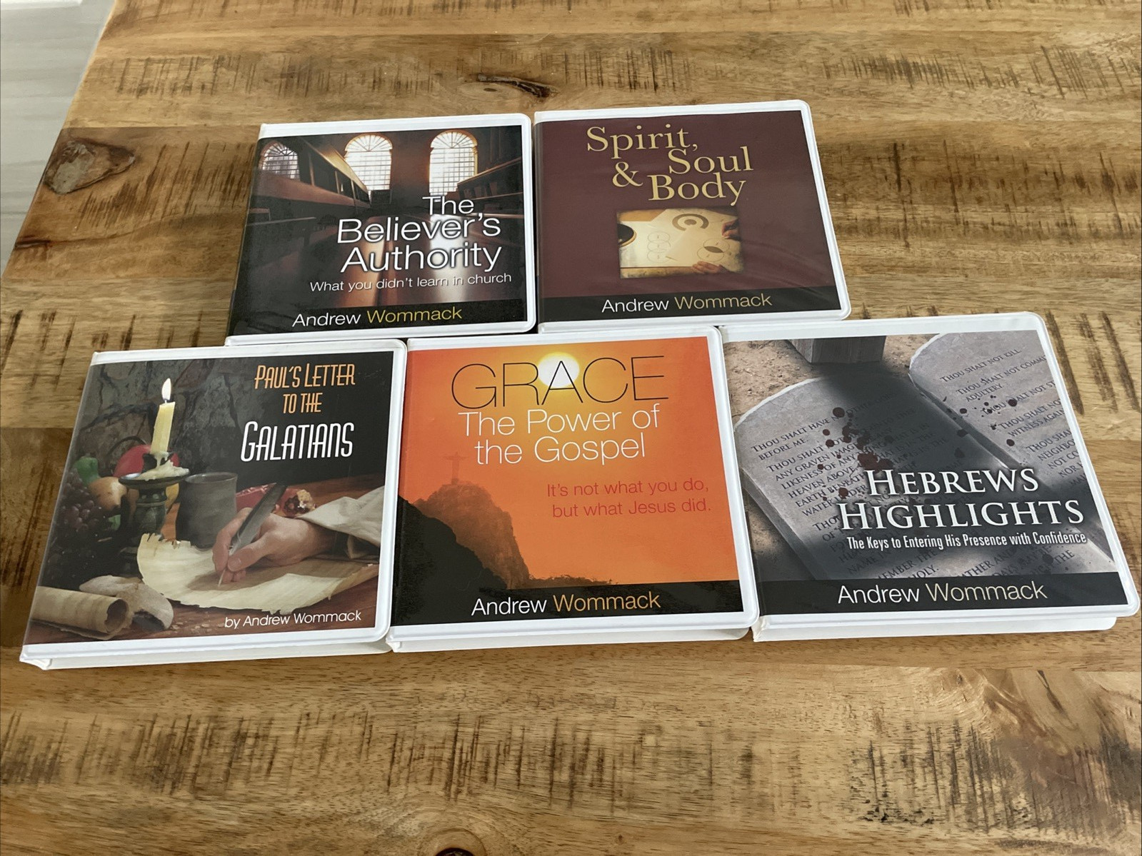 Andrew Wommack Ministries CD Lot of 5 Box Sets Christian Bible Teaching