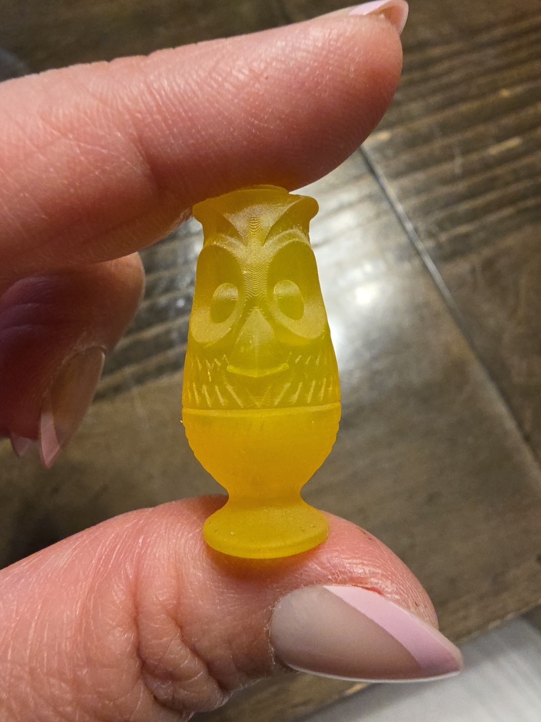 Mini Resin Viking Owl Fairy Lamp