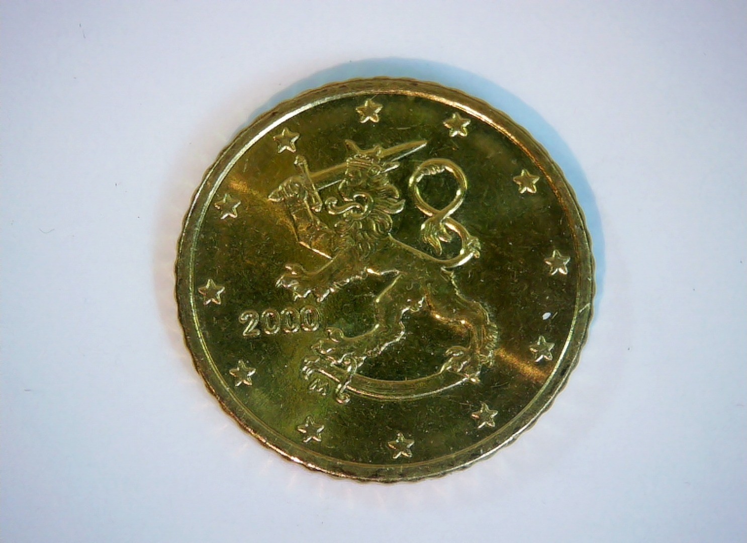 Finland 2000 50 Cents Euro cent coinage (Finland; heraldic lion) Coin