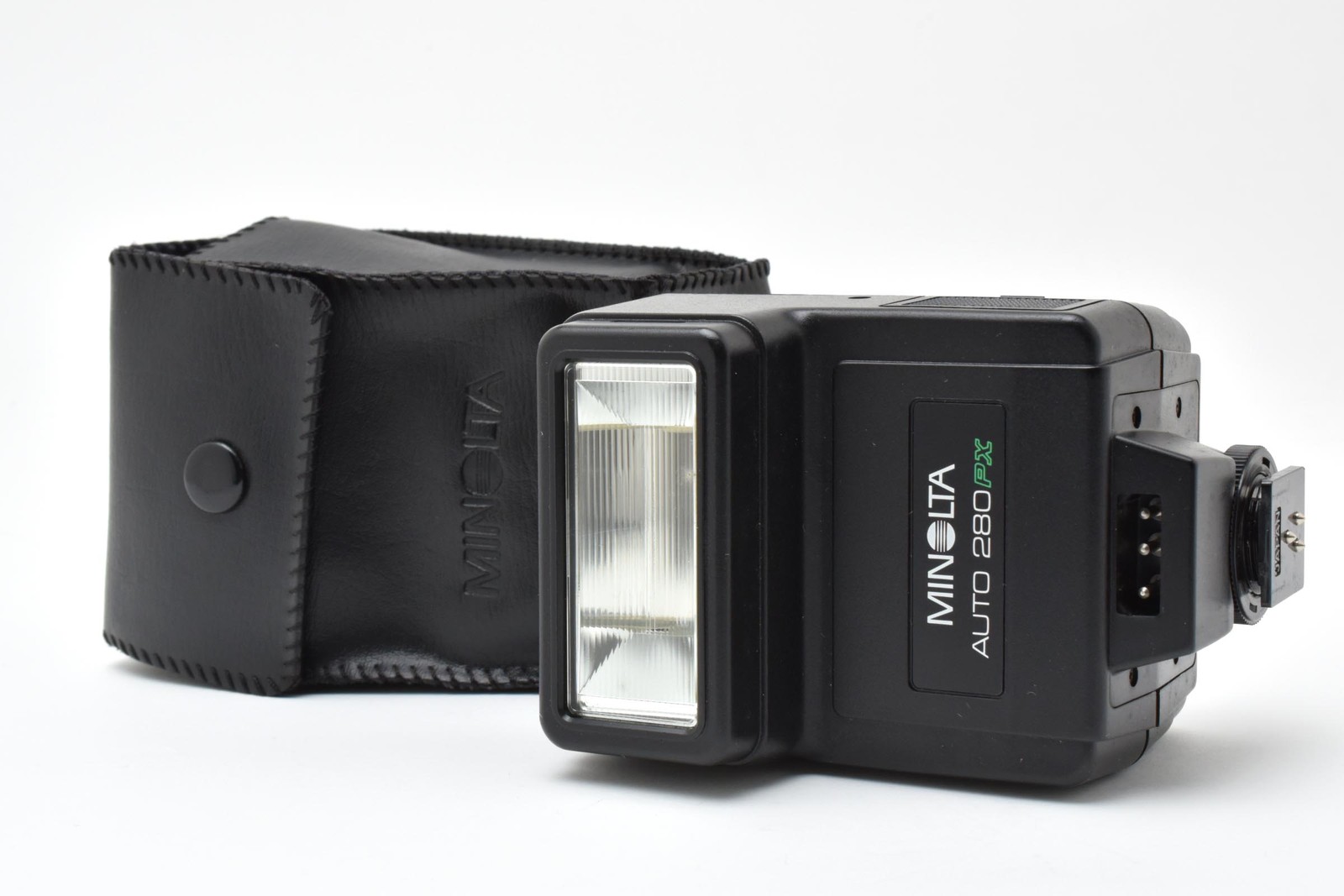 [Near MINT] Minolta Auto Electroflash 280PX Shoe Mount Flash w/ Case From JAPAN